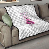 I'm A B Don't Try Me Rose Messy Bun Quilt - Wonder Print Shop