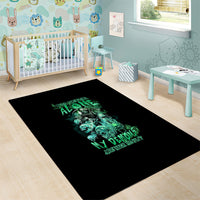 I'm Never Alone Skull Reaper Area Rug - Wonder Print Shop