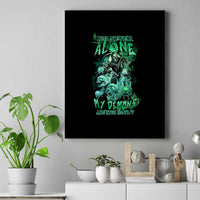 I'm Never Alone Skull Reaper Canvas Wall Art - Wonder Print Shop