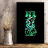 I'm Never Alone Skull Reaper Canvas Wall Art - Wonder Print Shop