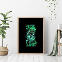 I'm Never Alone Skull Reaper Canvas Wall Art - Wonder Print Shop