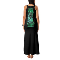 I'm Never Alone Skull Reaper Family Matching Tank Maxi Dress and Hawaiian Shirt - Wonder Print Shop