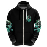 I'm Never Alone Skull Reaper Hoodie - Wonder Print Shop