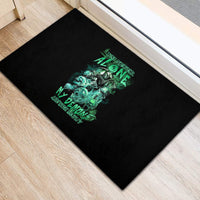I'm Never Alone Skull Reaper Rubber Doormat - Wonder Print Shop