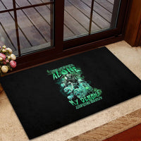 I'm Never Alone Skull Reaper Rubber Doormat - Wonder Print Shop