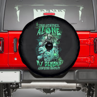 I'm Never Alone Skull Reaper Spare Tire Cover - Wonder Print Shop