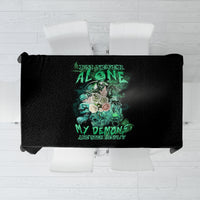 I'm Never Alone Skull Reaper Tablecloth - Wonder Print Shop