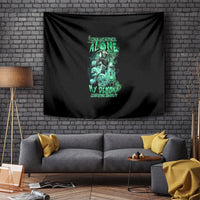 I'm Never Alone Skull Reaper Tapestry - Wonder Print Shop