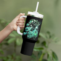 I'm Never Alone Skull Reaper Tumbler With Handle - Wonder Print Shop