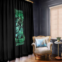 I'm Never Alone Skull Reaper Window Curtain - Wonder Print Shop
