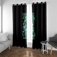 I'm Never Alone Skull Reaper Window Curtain - Wonder Print Shop