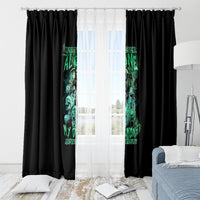 I'm Never Alone Skull Reaper Window Curtain - Wonder Print Shop