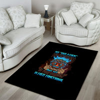 My Give A F Tiki Skull Area Rug - Wonder Print Shop