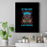 My Give A F Tiki Skull Canvas Wall Art - Wonder Print Shop