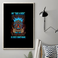 My Give A F Tiki Skull Canvas Wall Art - Wonder Print Shop
