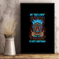 My Give A F Tiki Skull Canvas Wall Art - Wonder Print Shop