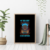 My Give A F Tiki Skull Canvas Wall Art - Wonder Print Shop
