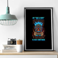 My Give A F Tiki Skull Canvas Wall Art - Wonder Print Shop