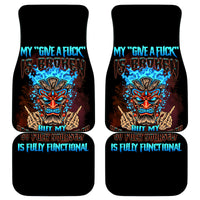 My Give A F Tiki Skull Car Mats - Wonder Print Shop