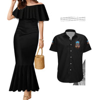 My Give A F Tiki Skull Couples Matching Mermaid Dress and Hawaiian Shirt - Wonder Print Shop