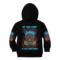 My Give A F Tiki Skull Kid Hoodie - Wonder Print Shop