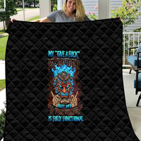 My Give A F Tiki Skull Quilt - Wonder Print Shop