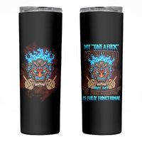 My Give A F Tiki Skull Skinny Tumbler - Wonder Print Shop