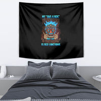 My Give A F Tiki Skull Tapestry - Wonder Print Shop