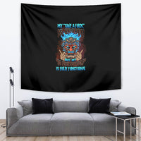 My Give A F Tiki Skull Tapestry - Wonder Print Shop