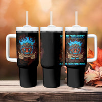 My Give A F Tiki Skull Tumbler With Handle - Wonder Print Shop