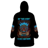 My Give A F Tiki Skull Wearable Blanket Hoodie - Wonder Print Shop