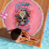 I'm Blunt Because God Rolled Me Beach Blanket - Wonder Print Shop