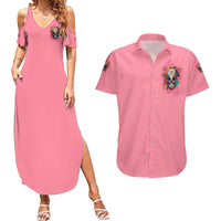 I'm Blunt Because God Rolled Me Couples Matching Summer Maxi Dress and Hawaiian Shirt - Wonder Print Shop