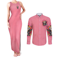 I'm Blunt Because God Rolled Me Couples Matching Tank Maxi Dress and Long Sleeve Button Shirt - Wonder Print Shop