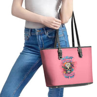 I'm Blunt Because God Rolled Me Leather Tote Bag - Wonder Print Shop