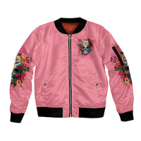 I'm Blunt Because God Rolled Me Sleeve Zip Bomber Jacket - Wonder Print Shop