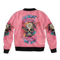 I'm Blunt Because God Rolled Me Sleeve Zip Bomber Jacket - Wonder Print Shop