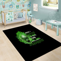 When I Was Born Skull Area Rug - Wonder Print Shop