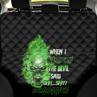 When I Was Born Skull Back Car Seat Cover - Wonder Print Shop