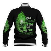 When I Was Born Skull Baseball Jacket - Wonder Print Shop