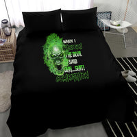 When I Was Born Skull Bedding Set - Wonder Print Shop