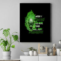 When I Was Born Skull Canvas Wall Art - Wonder Print Shop
