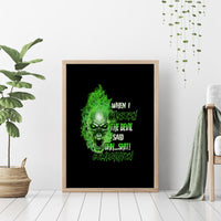 When I Was Born Skull Canvas Wall Art - Wonder Print Shop