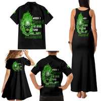 When I Was Born Skull Family Matching Tank Maxi Dress and Hawaiian Shirt - Wonder Print Shop
