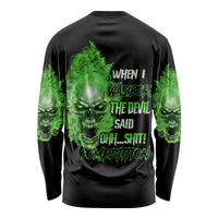 When I Was Born Skull Long Sleeve Shirt - Wonder Print Shop