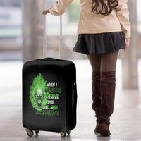 When I Was Born Skull Luggage Cover - Wonder Print Shop