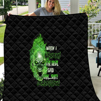 When I Was Born Skull Quilt - Wonder Print Shop