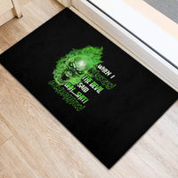 When I Was Born Skull Rubber Doormat - Wonder Print Shop