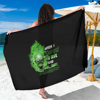 When I Was Born Skull Sarong - Wonder Print Shop