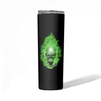 When I Was Born Skull Skinny Tumbler - Wonder Print Shop